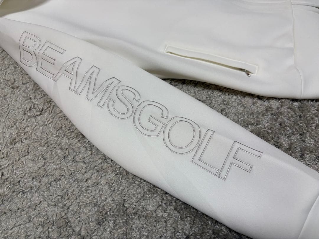 BEAMS GOLF⚫︎ビームスゴルフ⚫︎ジップパーカーMホワイト