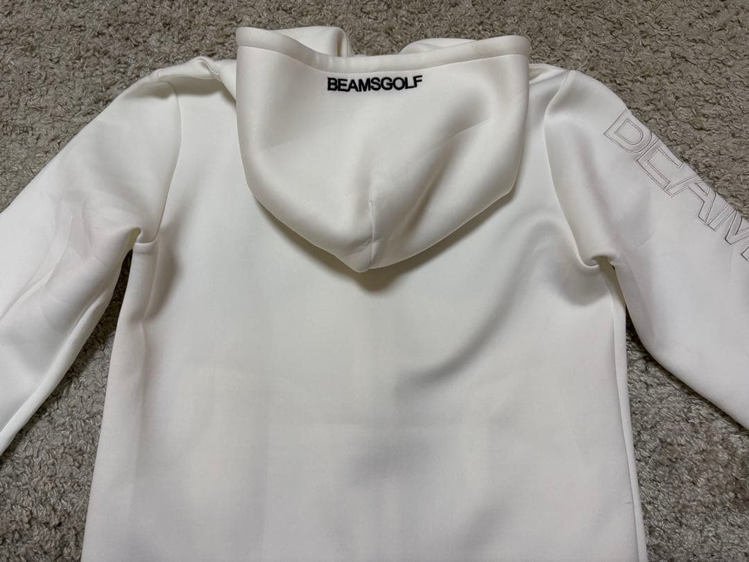 BEAMS GOLF⚫︎ビームスゴルフ⚫︎ジップパーカーMホワイト