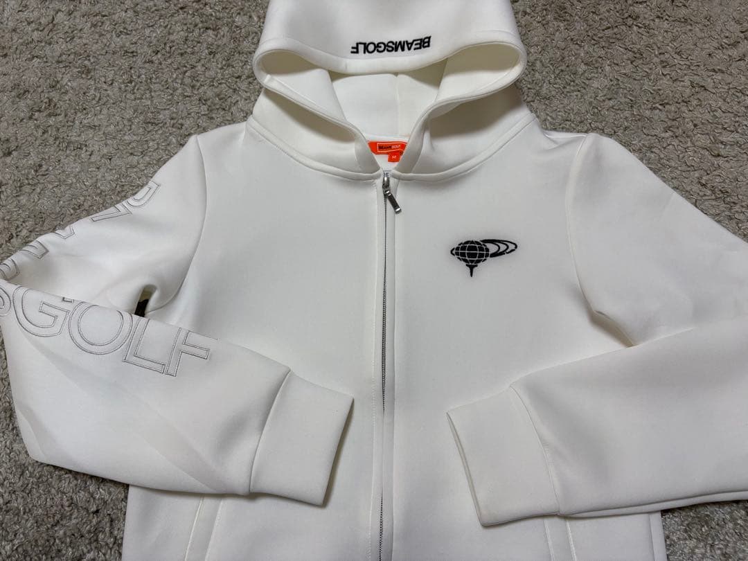 BEAMS GOLF⚫︎ビームスゴルフ⚫︎ジップパーカーMホワイト