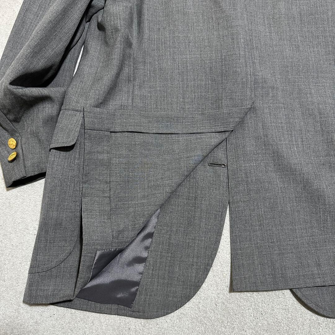 M〜L✨ブルックスブラザーズ　金ボタン　ブレザー　テーラードジャケット　グレー