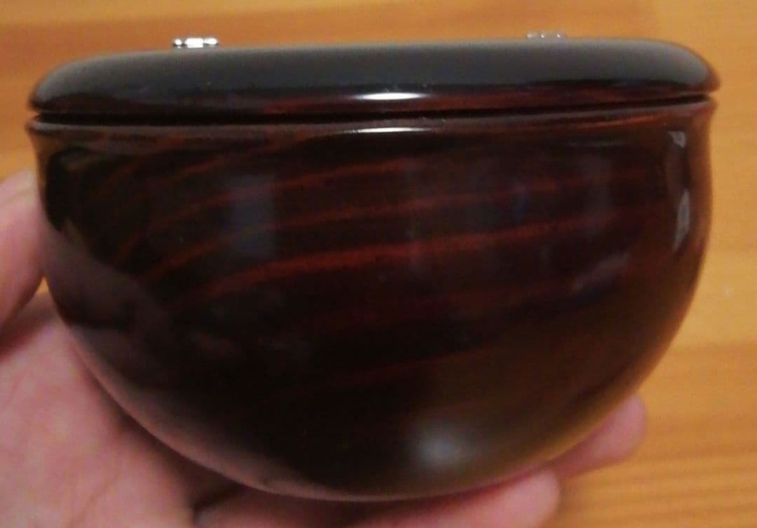 胡寿作　老松　茶入　棗　共箱　仕服付　共箱