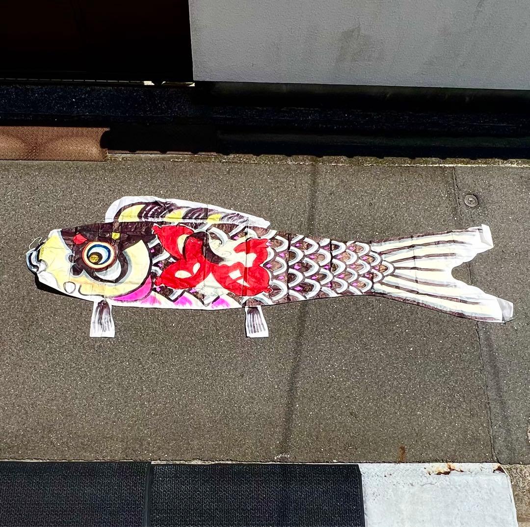 鯉のぼり 長さ3m90cm 縦1m (骨董)