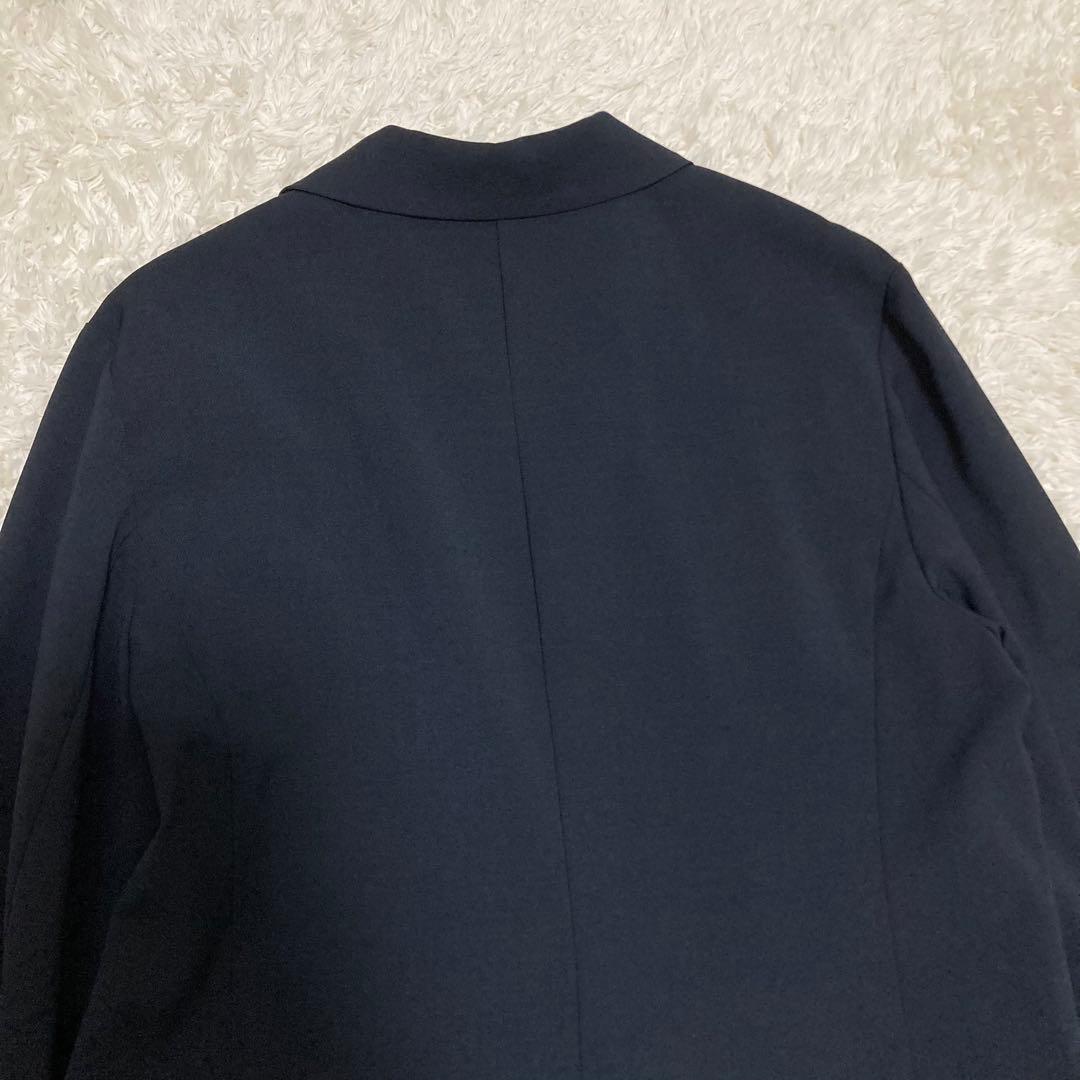 リヴドロワ ストレッチツイルテーラードジャケット ネイビー