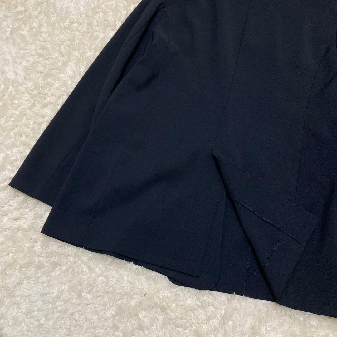 リヴドロワ ストレッチツイルテーラードジャケット ネイビー