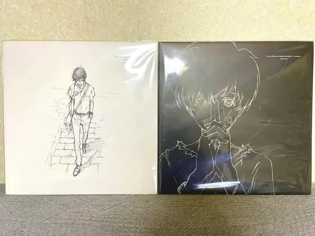 残響のテロル オリジナル サウンドトラック 描き下ろしLPジャケット 2点セット