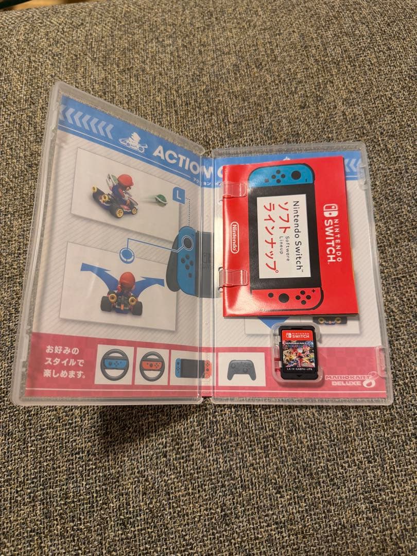 Nintendo Switch 本体 グレー バッテリー強化版　マリオカート付