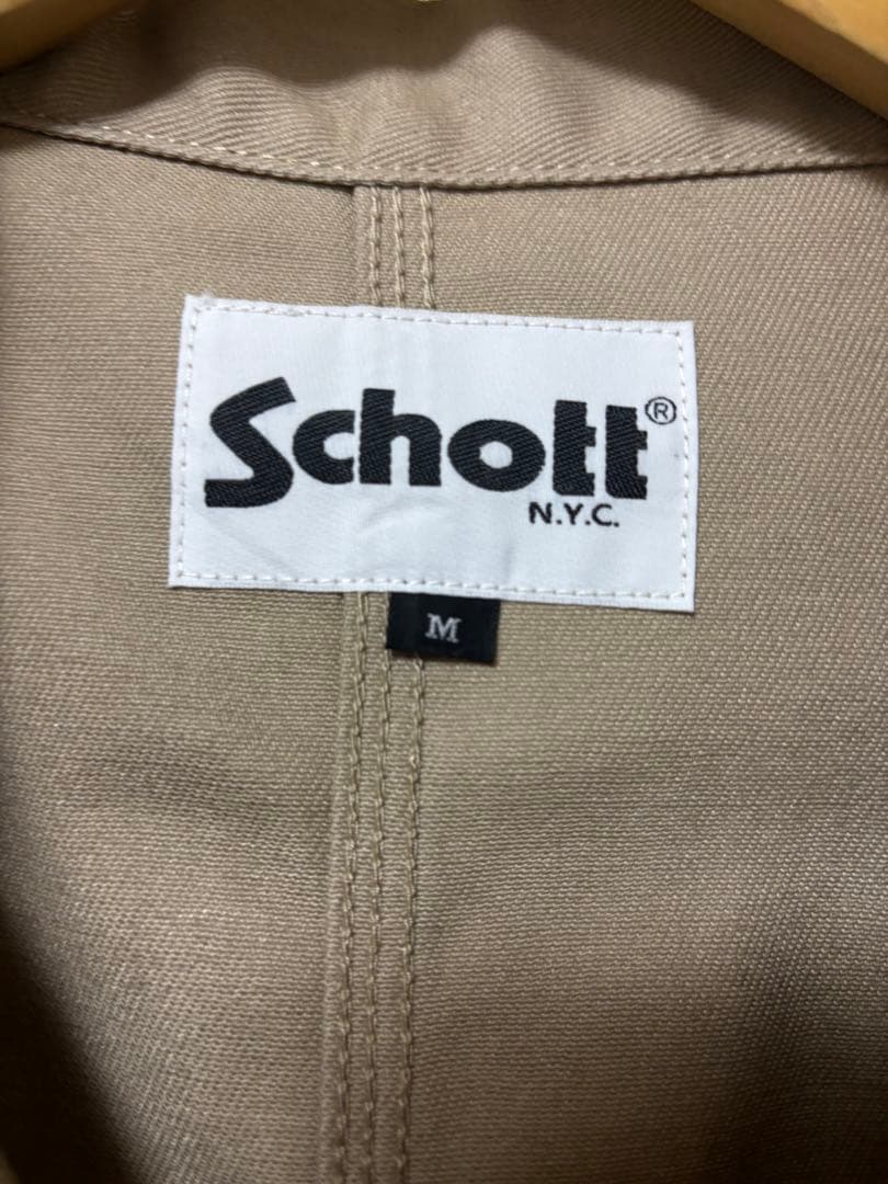 【新品未使用】Schott ワークジャケット カバーオール ベージュ アメカジ