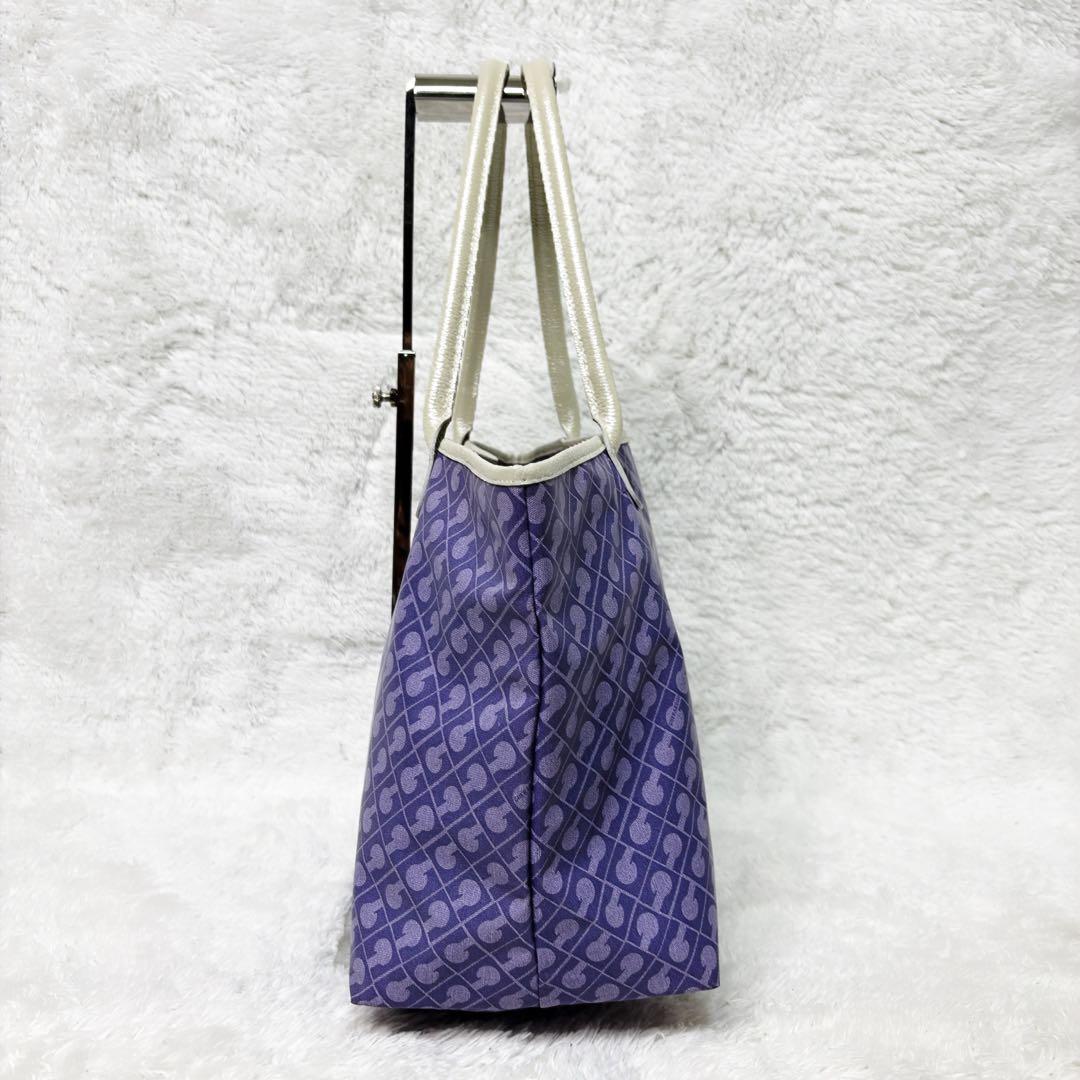 美品✨ GHERARDINI トートバッグ ソフティ パープル A4 収納可能