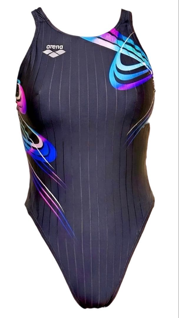 【希少品】arena 競泳水着 シャドーストライプ リミック 【廃版品】