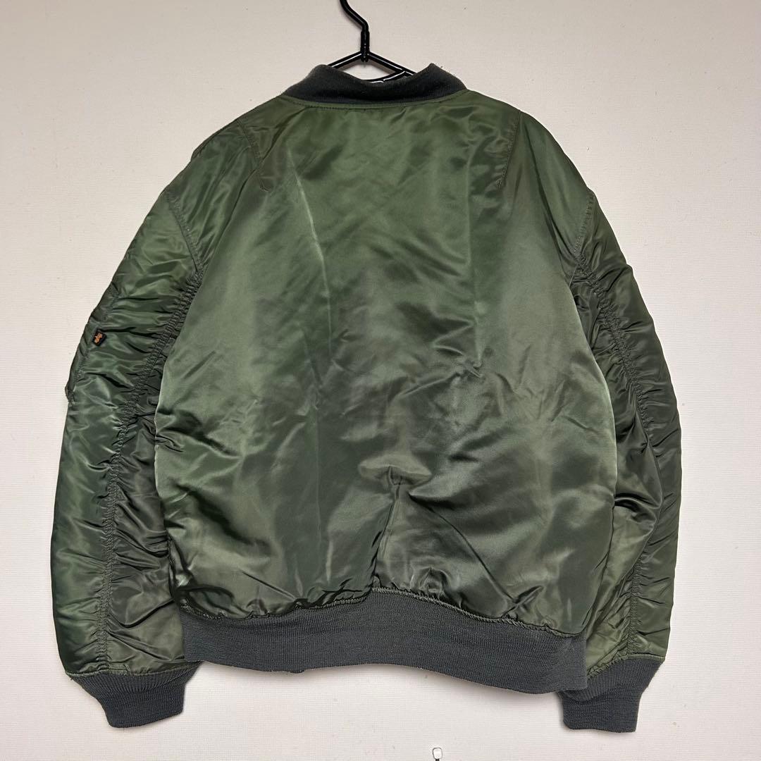 00s ALPHA INDUSTRIES アルファ　MA-1 オリーブ 肉厚