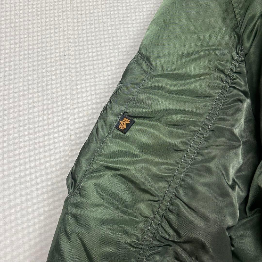 00s ALPHA INDUSTRIES アルファ　MA-1 オリーブ 肉厚