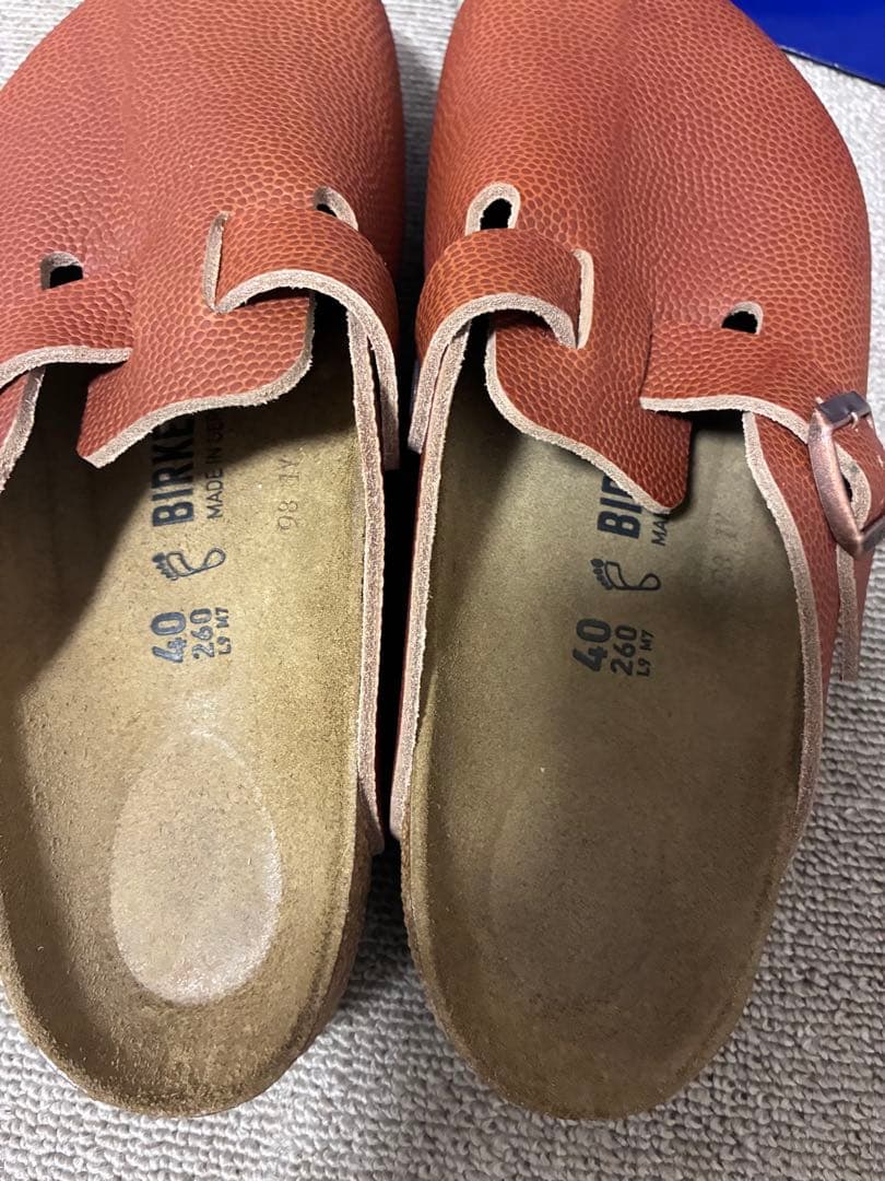 新品未使用品　ビルケンシュトック・ボストン　40R ホーウィン社製レザー稀少品