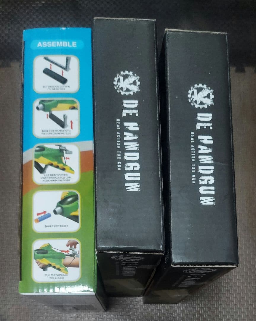 AK電動ライフル、AKマシンガン、HKTライフル90、DEハンドガン、吸盤ダーツ