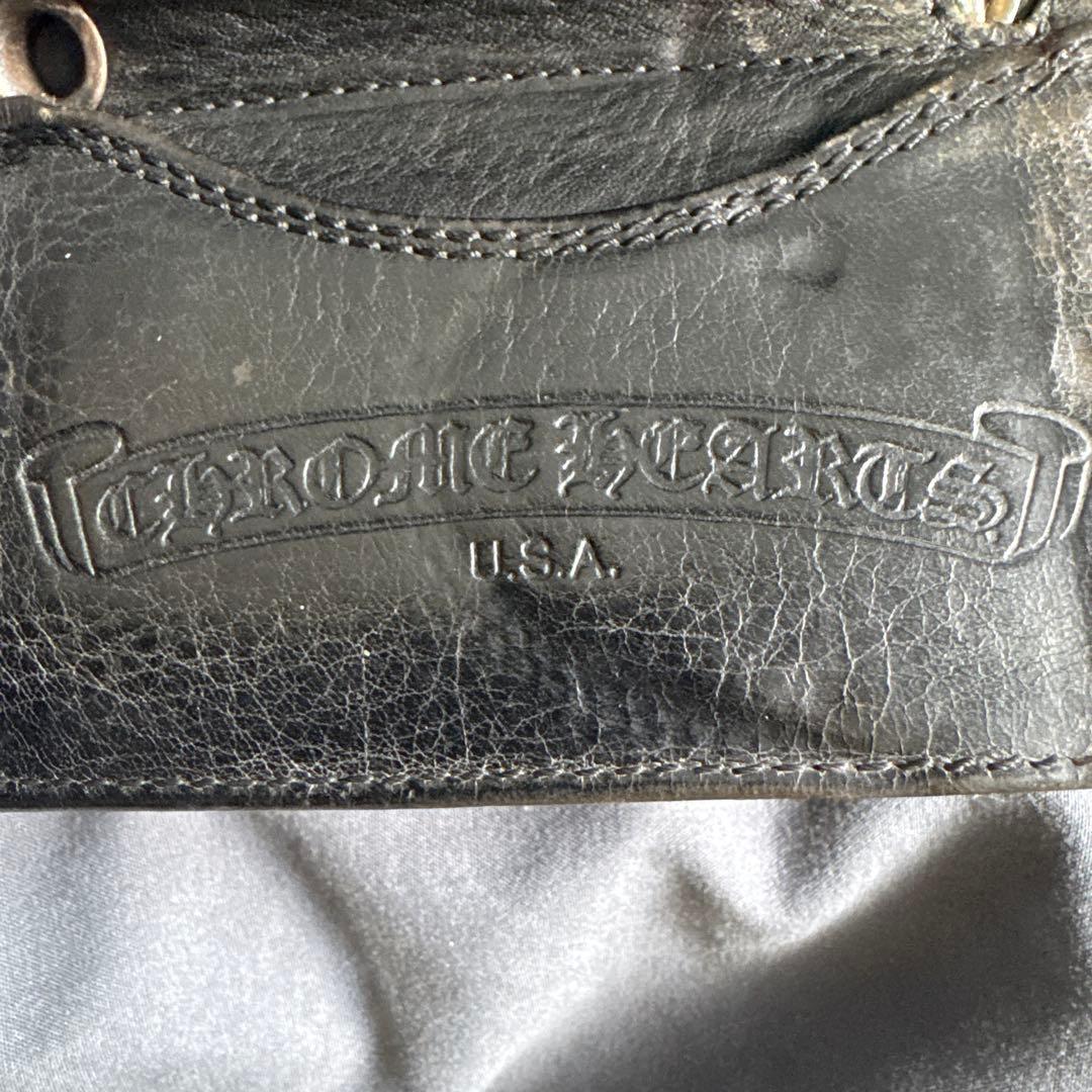 CHROME HEARTS ブラック三つ折り財布