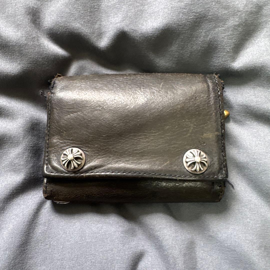 CHROME HEARTS ブラック三つ折り財布