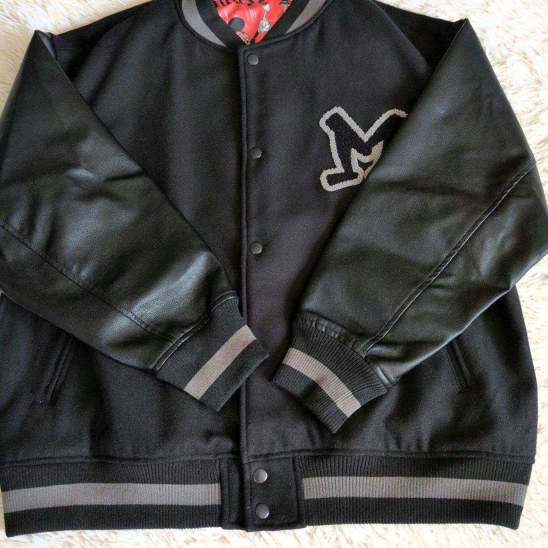 ディズニーストア ミッキーマウス スタジャン ブラックブルゾン　ジャンバー