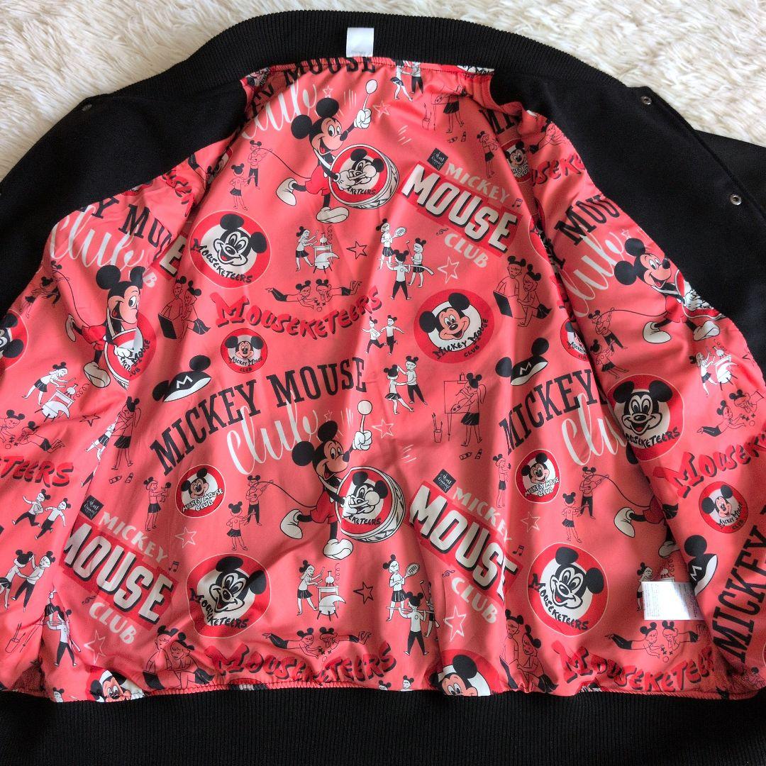 ディズニーストア ミッキーマウス スタジャン ブラックブルゾン　ジャンバー