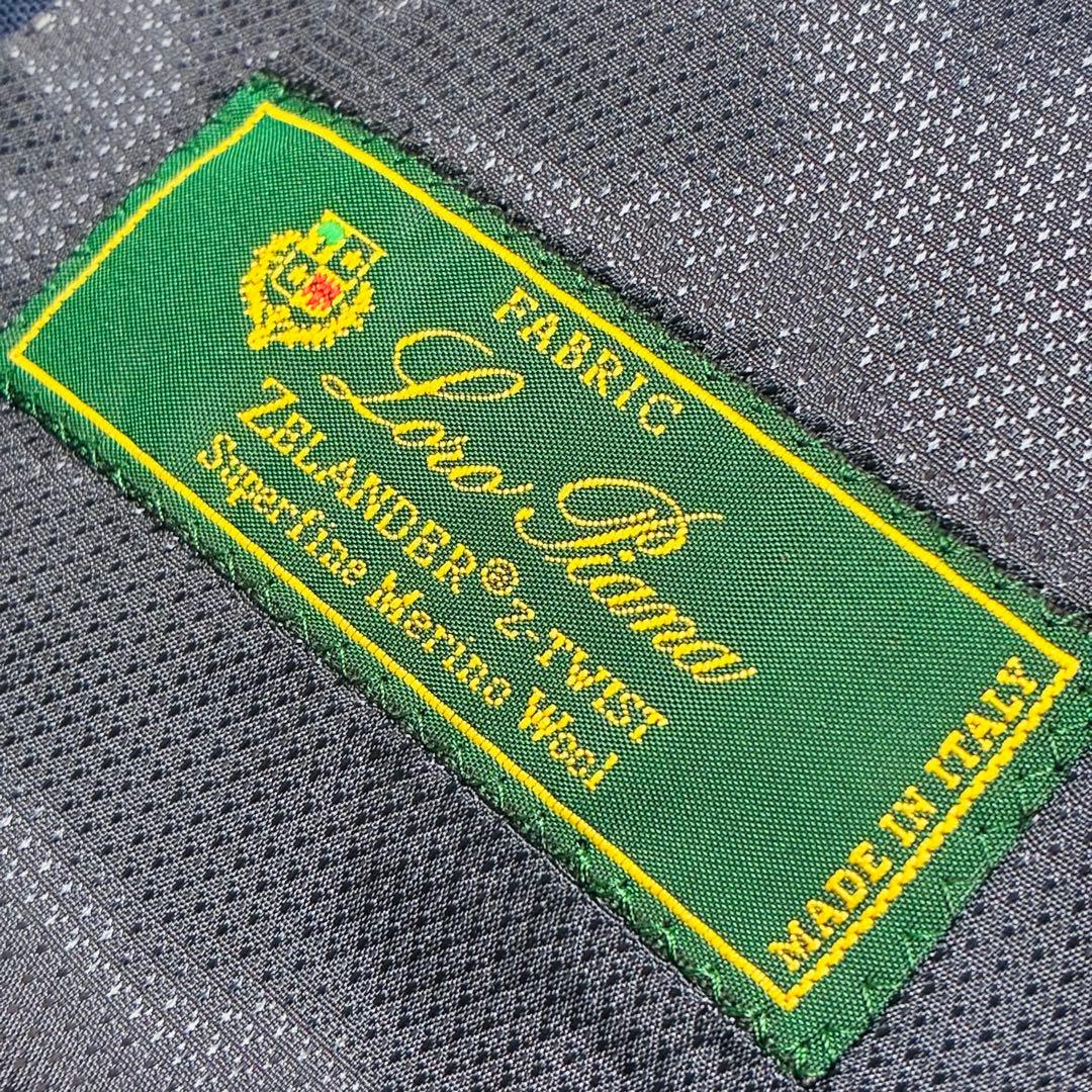 【良品】ヒルトン　ロロピアーナ　スーツ　セットアップ　ネイビー　YA5