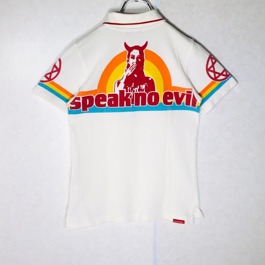 【入手困難】ヒステリックグラマー ビッグロゴ ヒスガール 半袖ポロシャツ 白