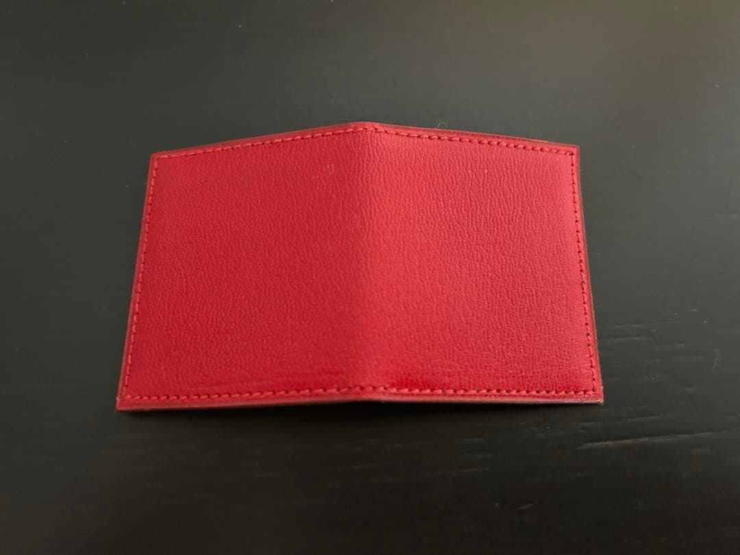 新品　エルメス　レザー　フォトケース　赤