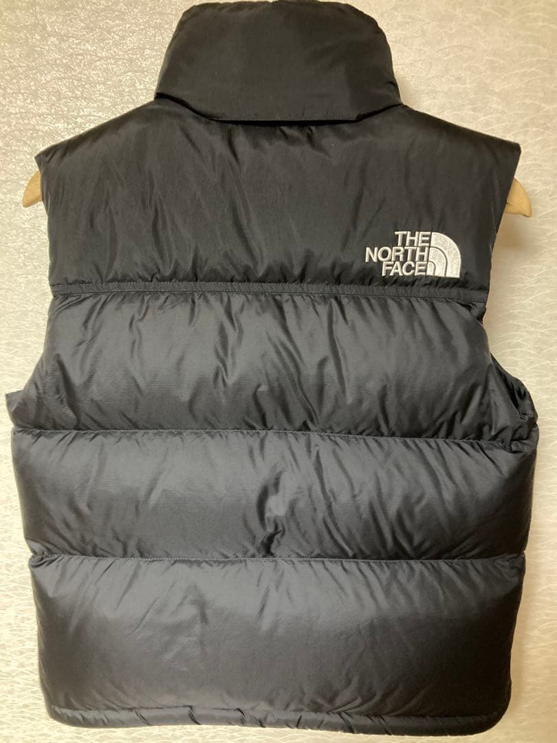 極美品　ノースフェイス　レディース　ヌプシダウンベスト　ブラックＮＤＷ92233