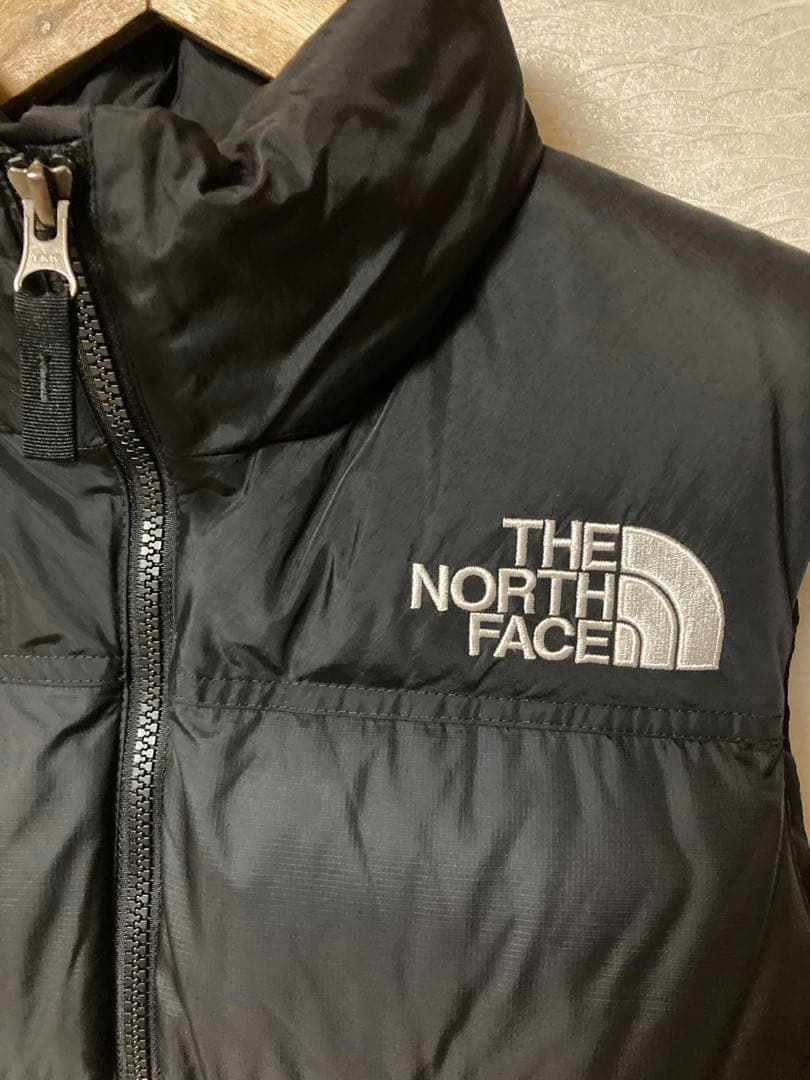極美品　ノースフェイス　レディース　ヌプシダウンベスト　ブラックＮＤＷ92233