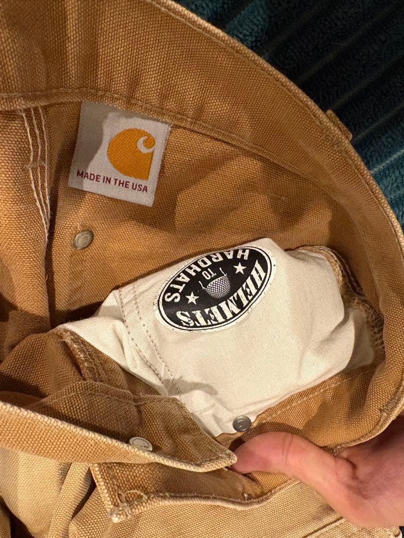 Carhartt ベージュ ダブルニーパンツ 32×30 フェード