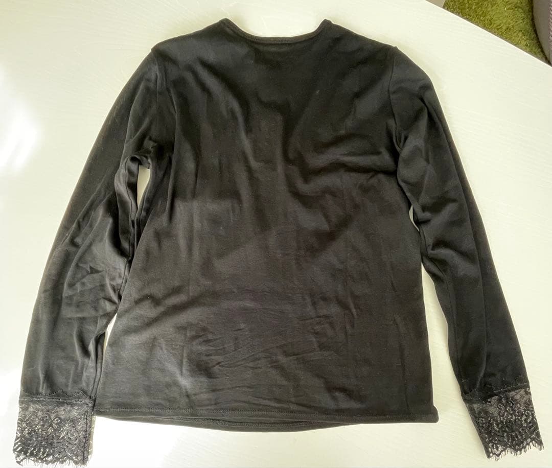 curensology カレンソロジー　ヘンリーレースロングスリーブTシャツ