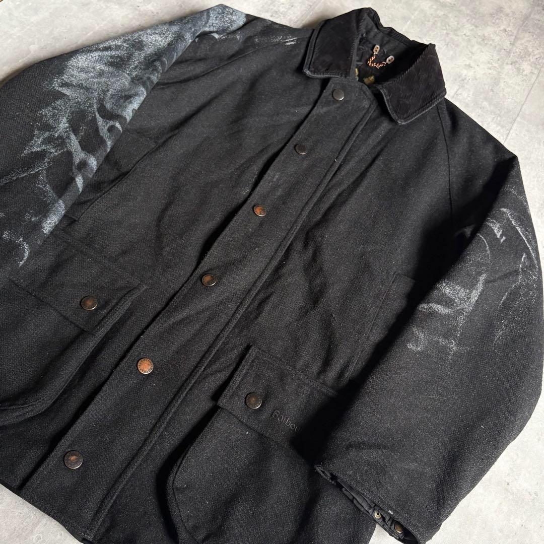 【Barbour】ウールジャケット　ミドル丈　ビデイル　英国　vintage
