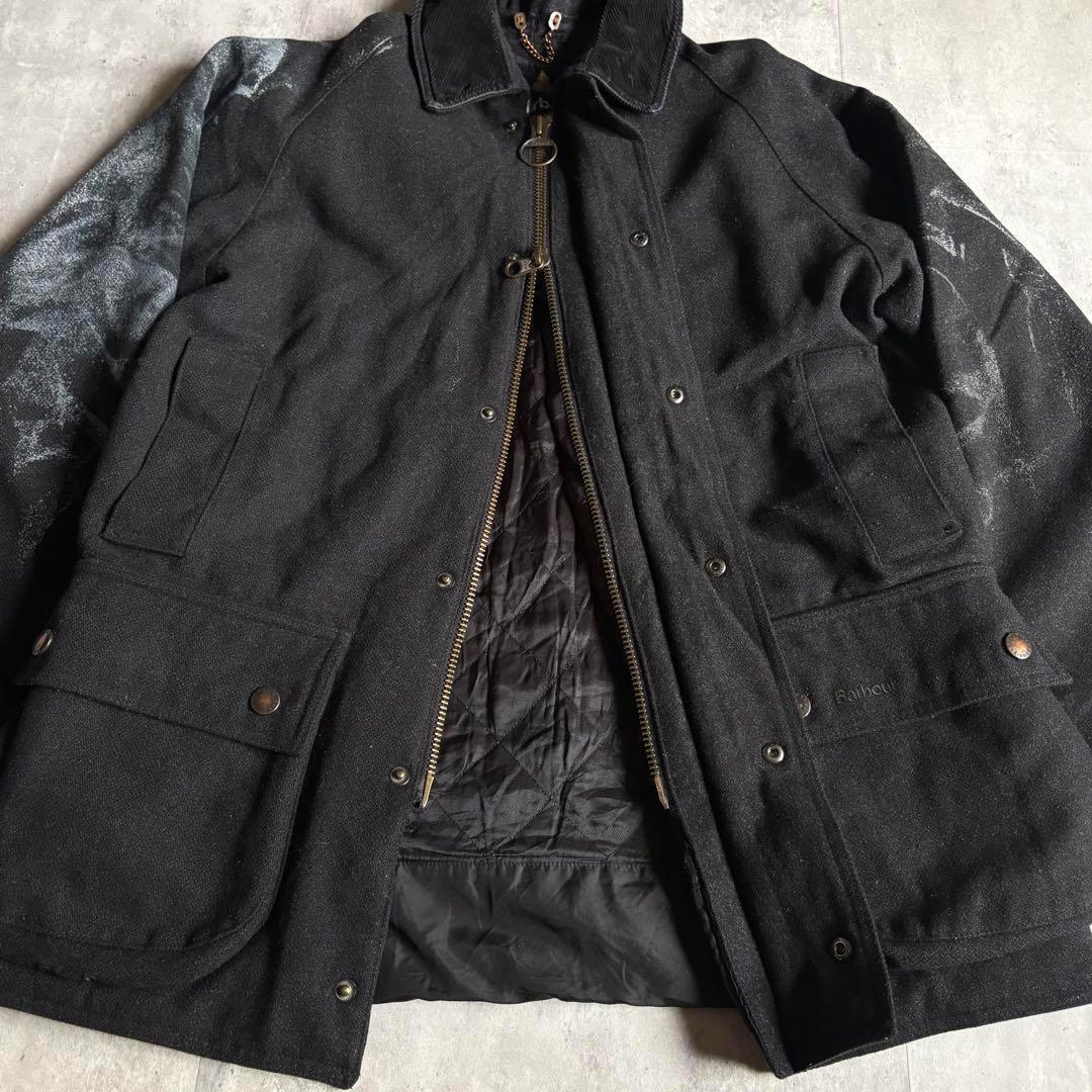 【Barbour】ウールジャケット　ミドル丈　ビデイル　英国　vintage