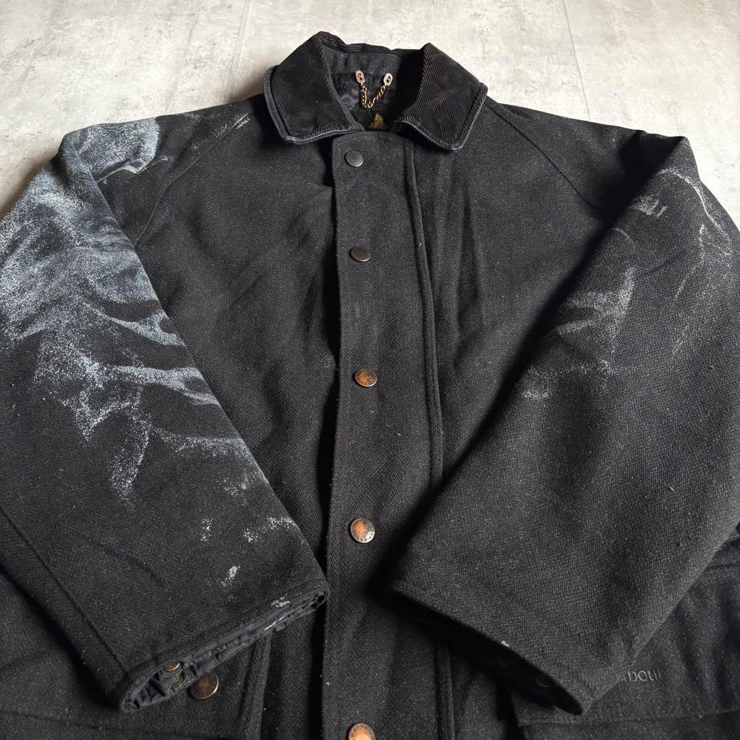 【Barbour】ウールジャケット　ミドル丈　ビデイル　英国　vintage