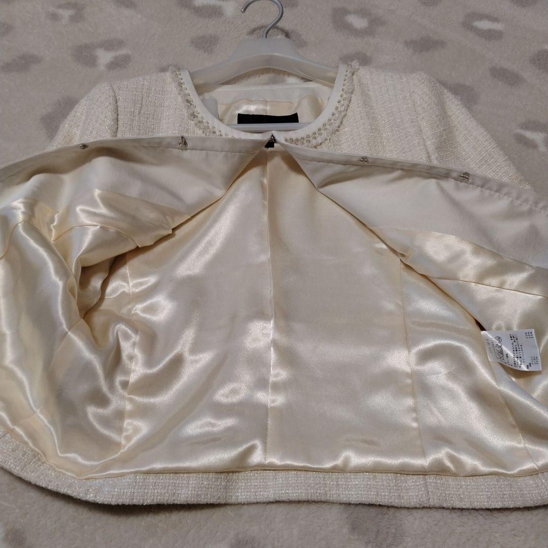 【りよ】UNTITLED　ノーカラーツイードジャケット42