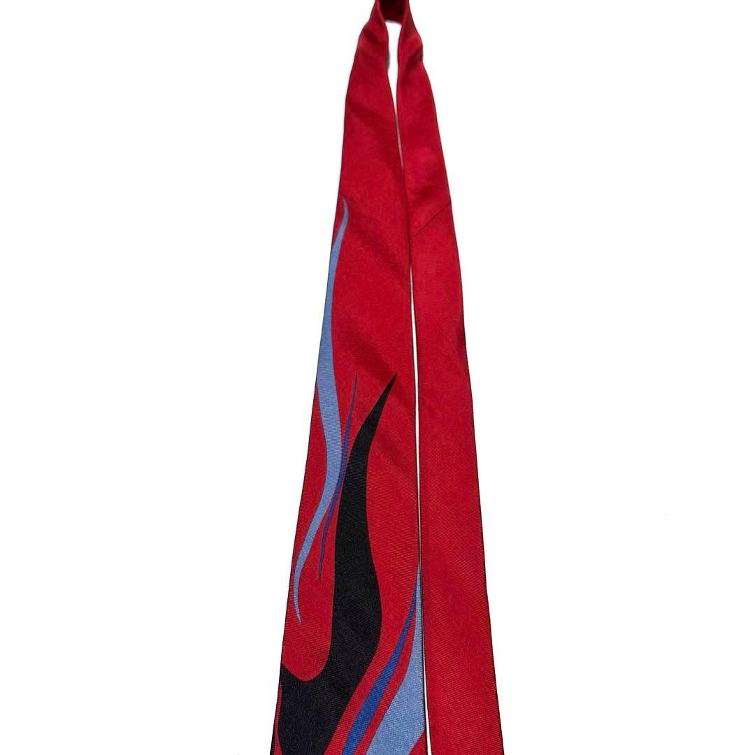 岡本太郎　ネクタイ　赤　超希少　良品