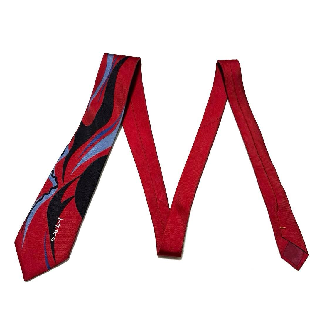 岡本太郎　ネクタイ　赤　超希少　良品