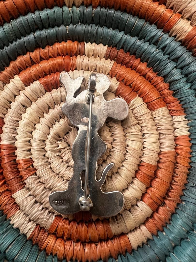 ズニ族 インディアンジュエリー ペンダントトップ ミッキー