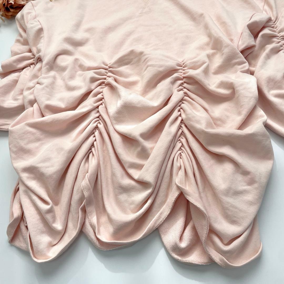 SORIN ソフトスウェット ボリュームギャザートップ　ピンク　38