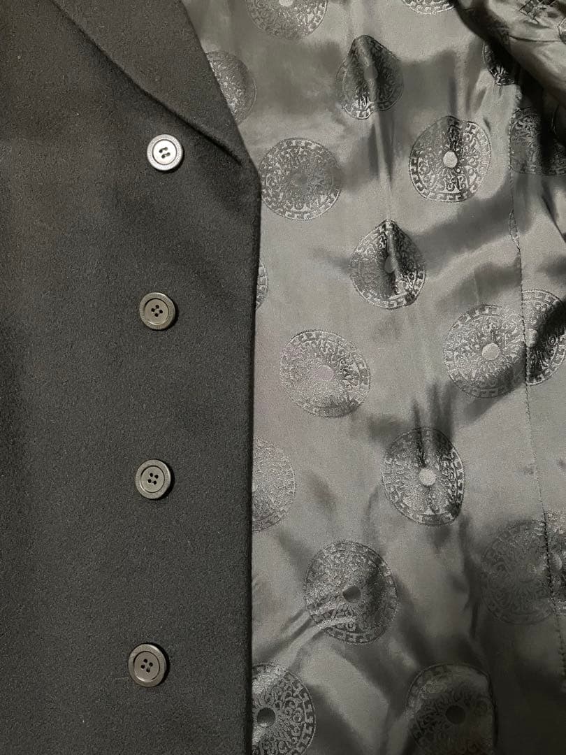 VERSACE CLASSIC チェスターコート 黒　Lサイズ～XLサイズ