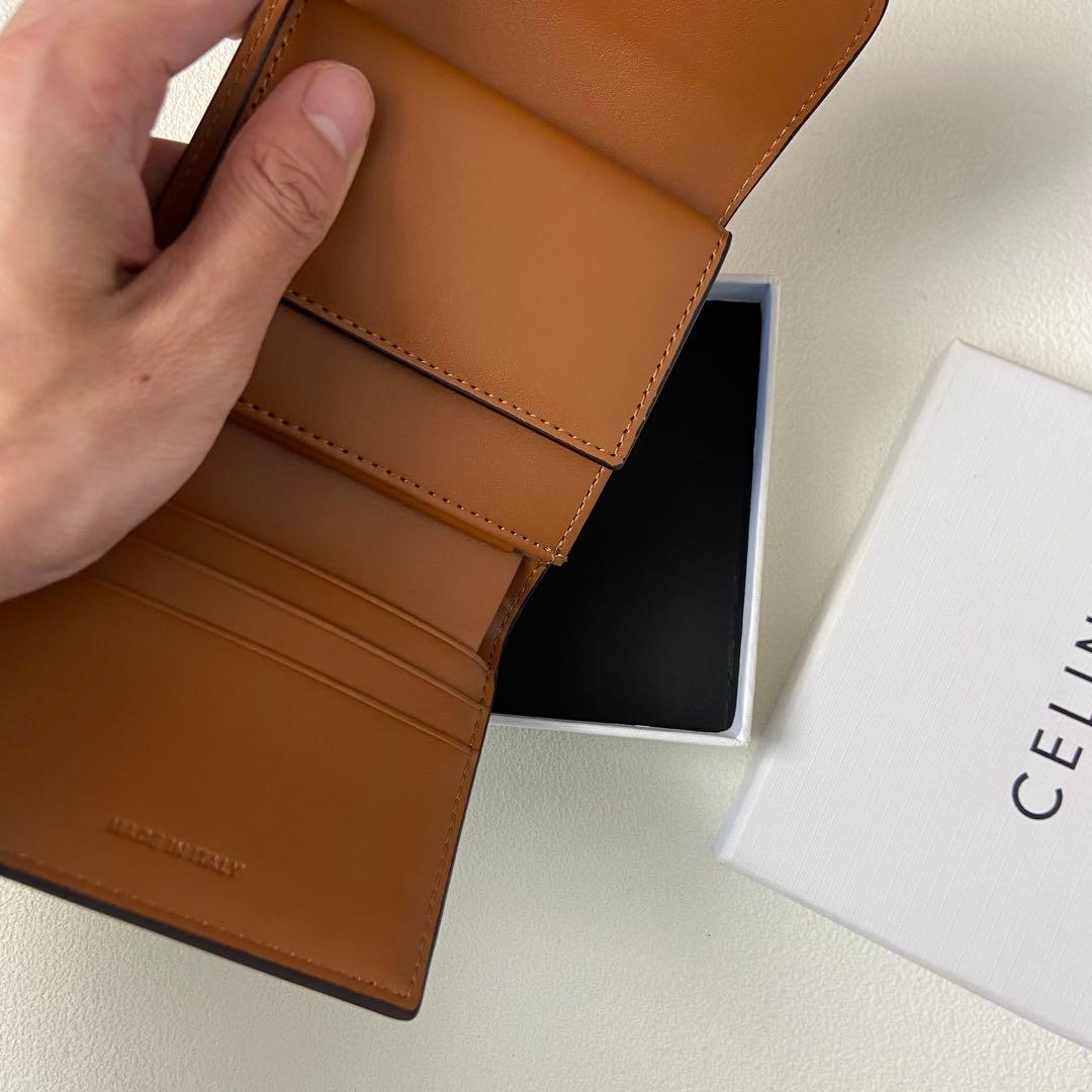 美品✨送料込み CELINEセリーヌ ブラウン 三つ折り財布