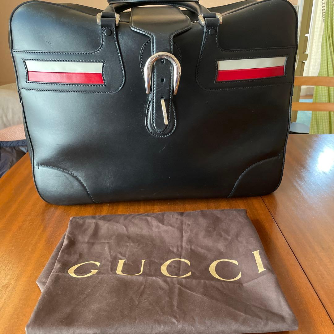 GUCCI レザーボストンバッグ