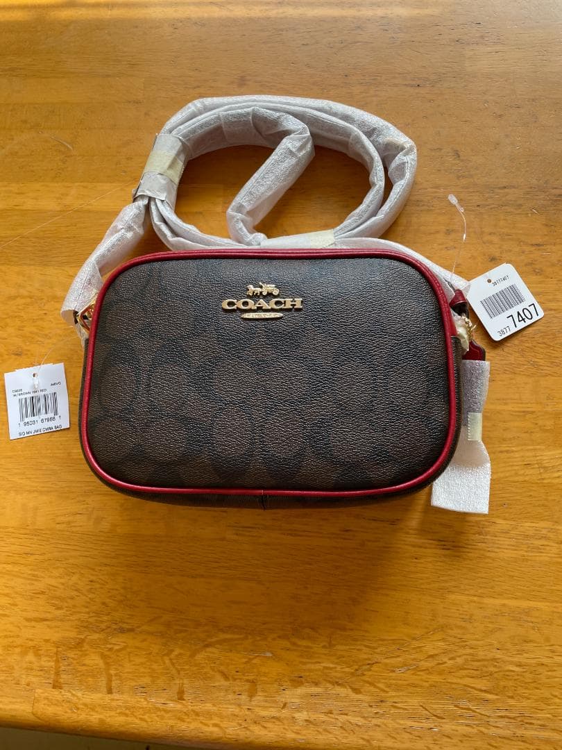 【新品未使用】COACH コーチ ミニ ジェイミー カメラバッグ シグネチャー