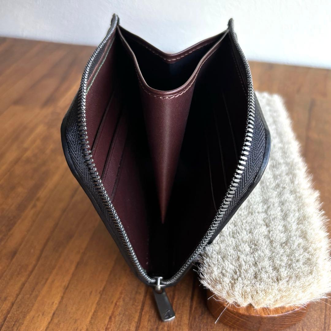 K氏様オーダー用 コードバン　グリーン　L字ファスナー財布