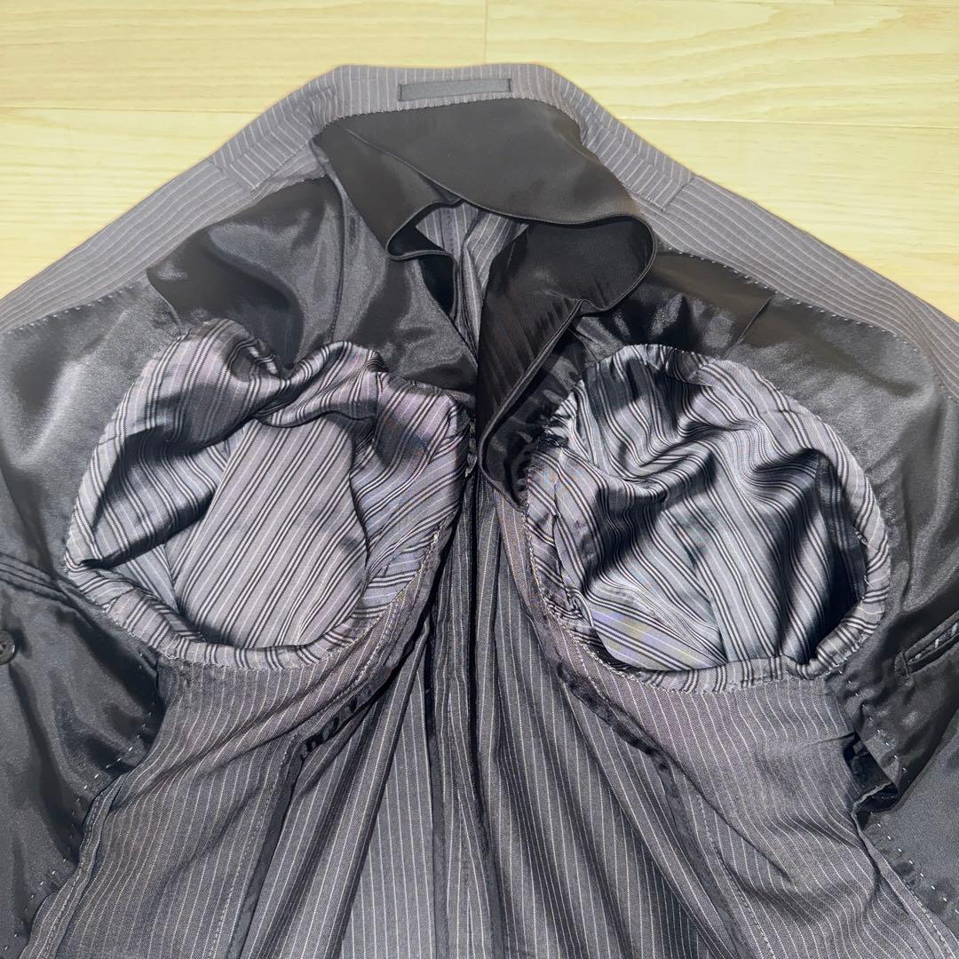 超綺麗 バーバリーブラックレーベルMスーツ シングル2B 春夏生地 再値引