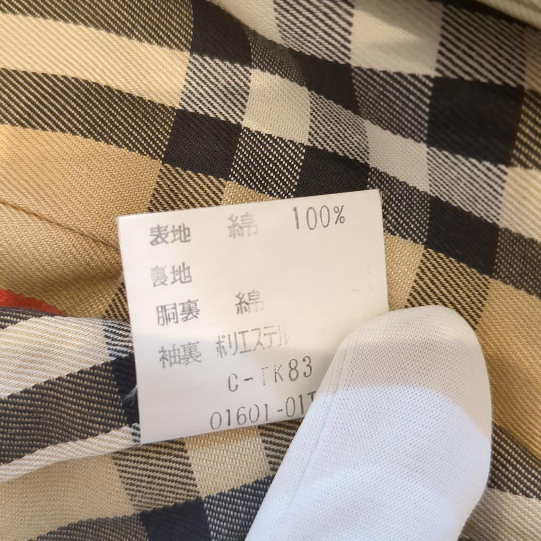 【白タグ ベルト付き】Burberry バーバリー トレンチコート ノバチェック