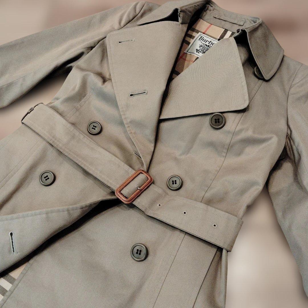 【白タグ ベルト付き】Burberry バーバリー トレンチコート ノバチェック