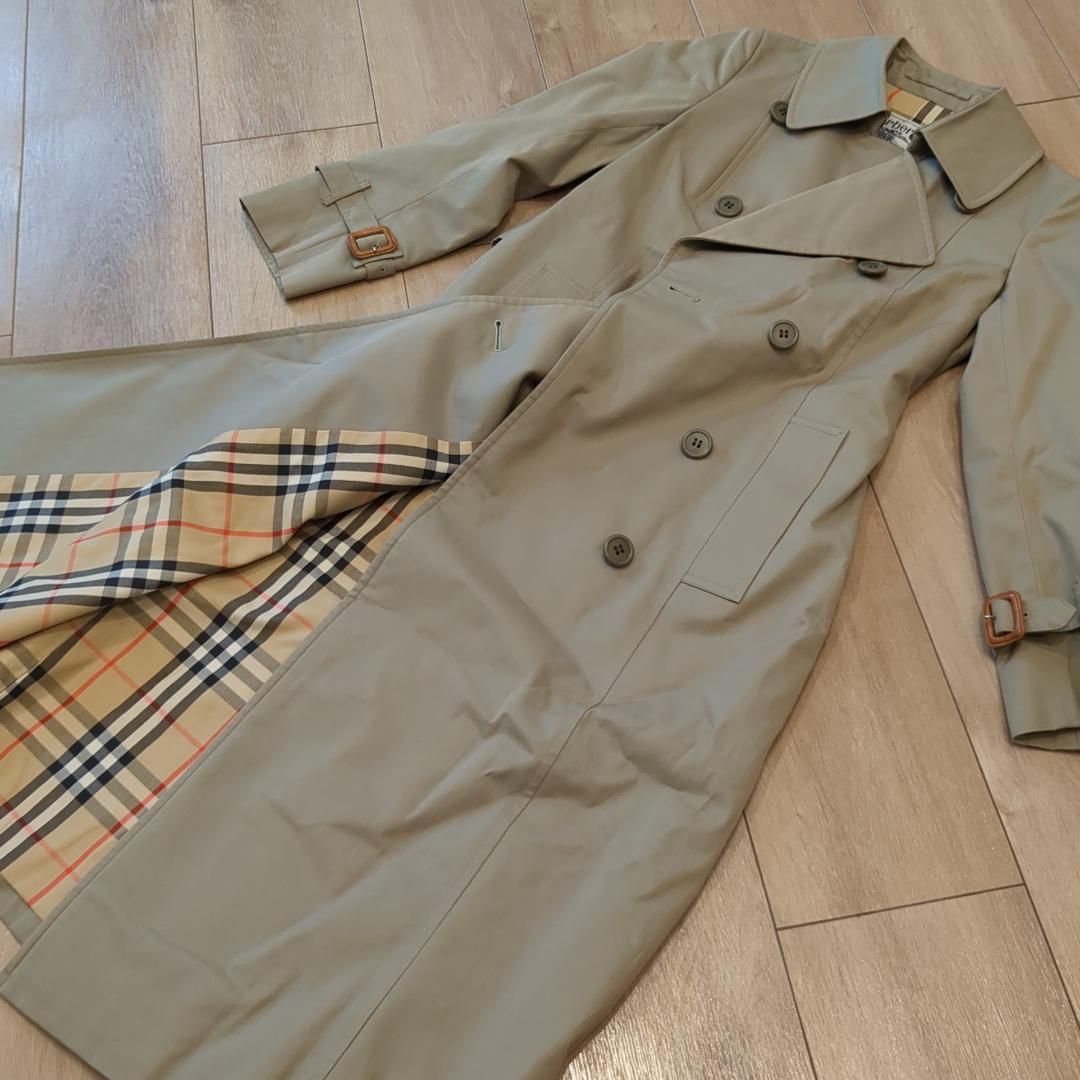 【白タグ ベルト付き】Burberry バーバリー トレンチコート ノバチェック