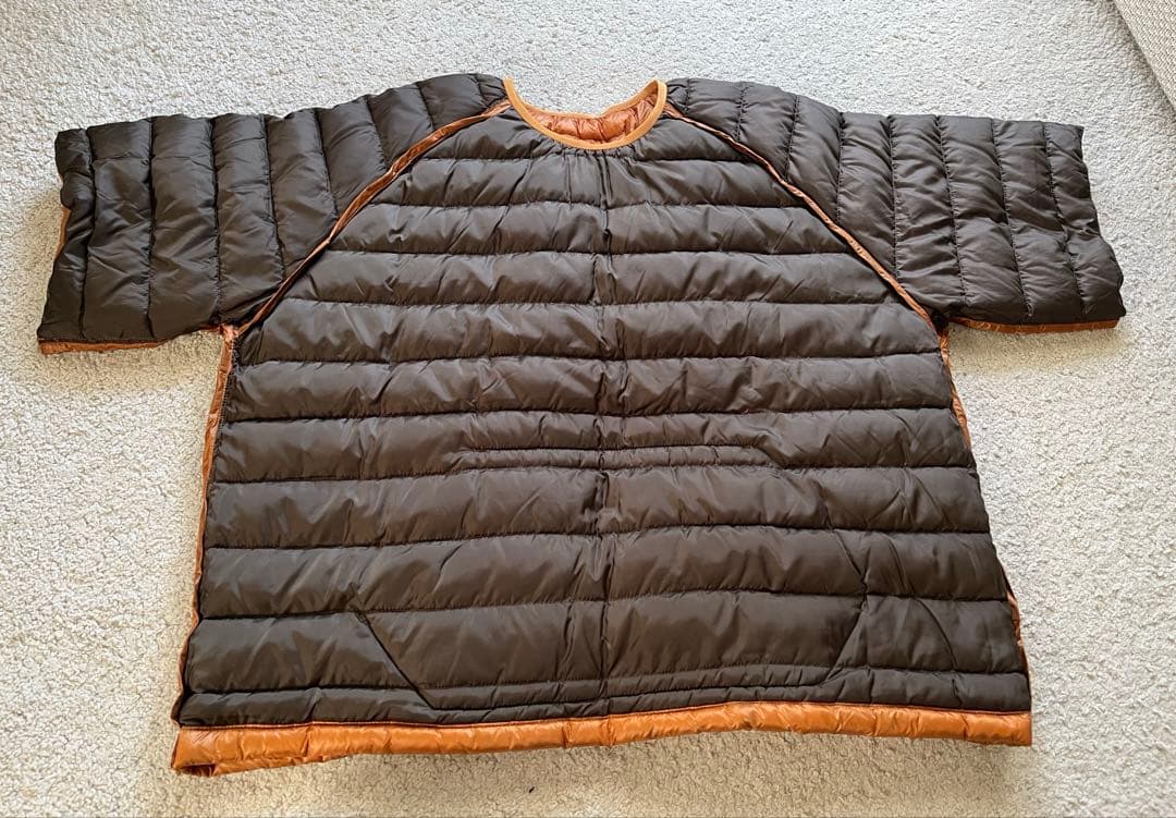 別注 NANGA ナンガ キャルオーライン ダウン 半袖プルオーバー M