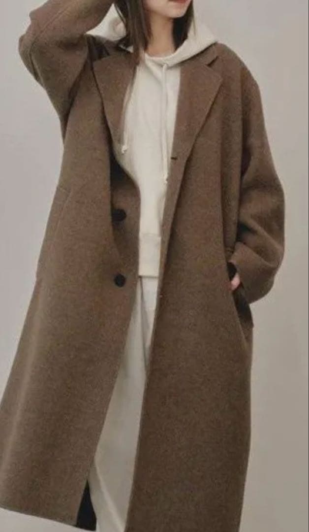 トゥデイフル　ウールオーバーコート