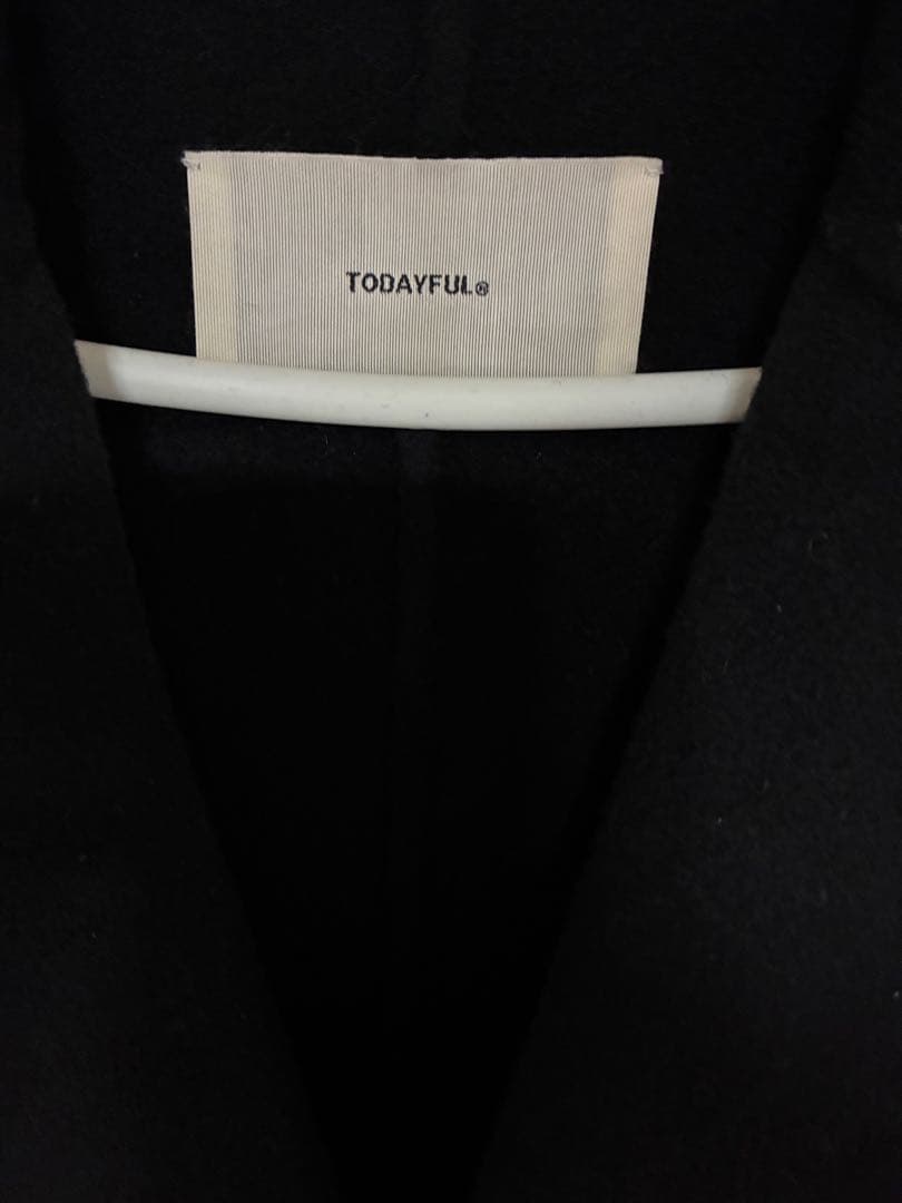 トゥデイフル　ウールオーバーコート