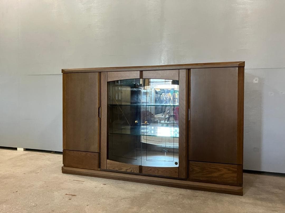 『メーカー不明』サイドボード キャビネット リビングボード ナラ材 RWsid3