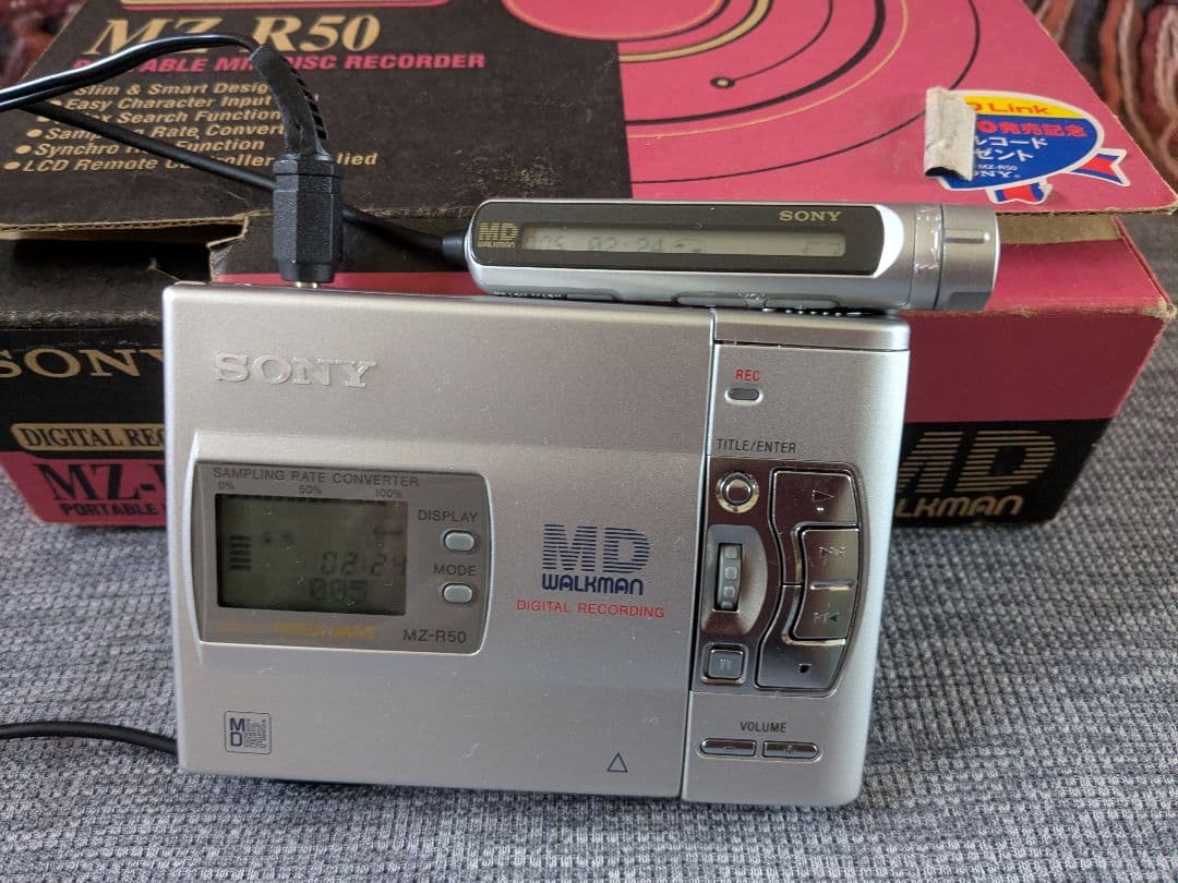 ポータブルプレーヤー SONY MZ-R50 MD WALKMAN